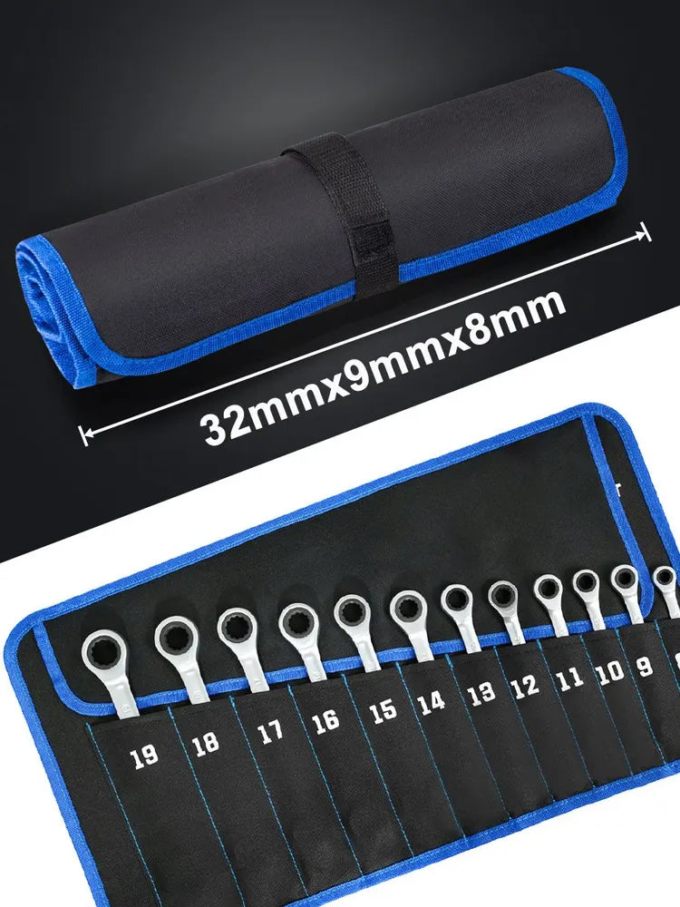 Набор ключей с храповым механизмом 12 предметов