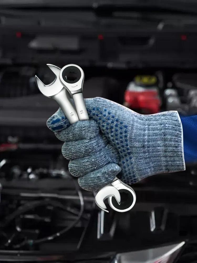 Набор ключей с храповым механизмом 12 предметов